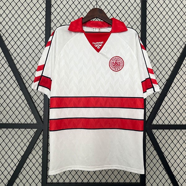 Tailandia Camiseta Dinamarca Replica Segunda Ropa Retro 1988